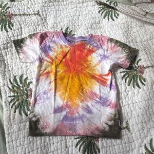Gildan Kids Tie-Dye T-Shirt - Red, Yellow, Purple